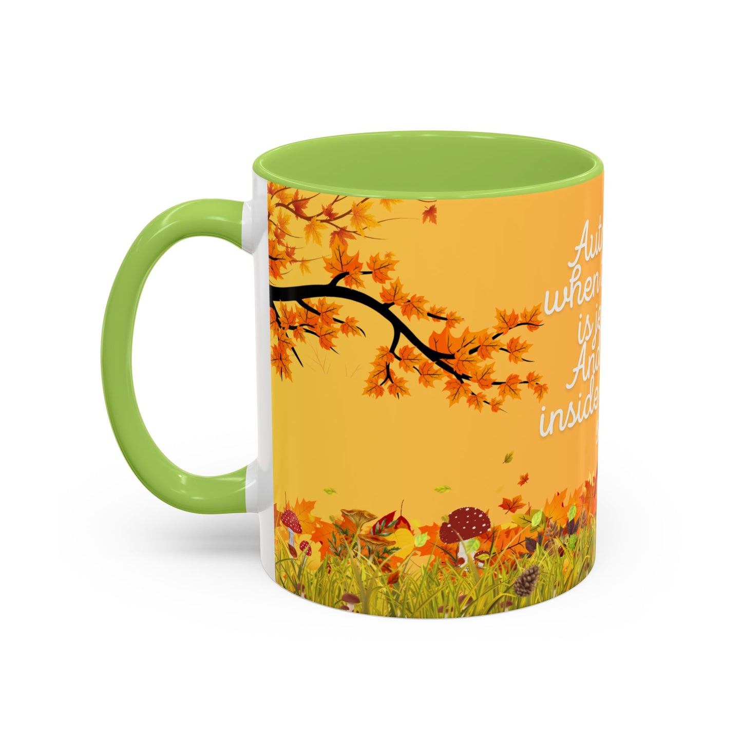 Autumn Vibes Coffee Mug, Perfect for Fall, Seasonal Decor, Gifts for Nature Lovers, Hot Drinks, Cozy Mornings